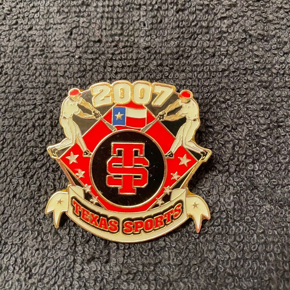 2007 Texas Sports Baseball Hat‎ Trading Lapel Pinback Softball Collectible